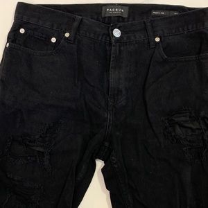 H&M ripped jean shorts